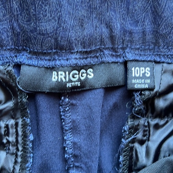Briggs Petite Blue Capri Size 10PS - Picture 3 of 5